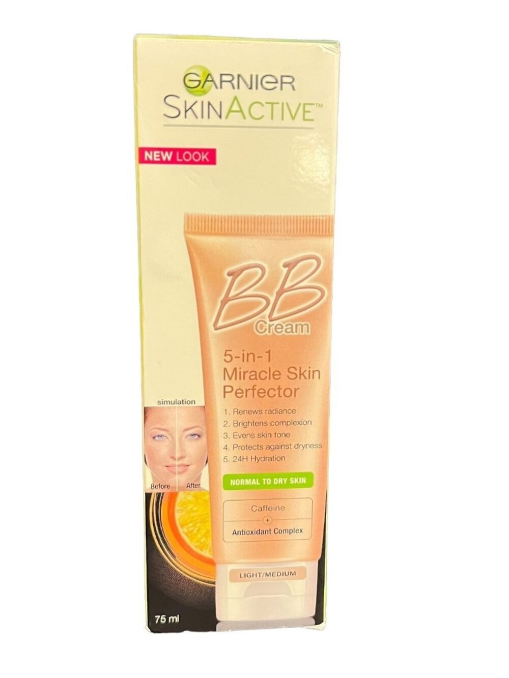 (1) Garnier BB Cream 5-In-1 Miracle Skin Perfector Light Medium No SPF